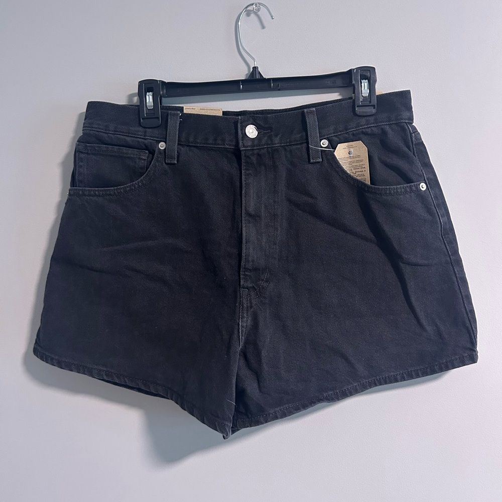 Levi's Black Jean Shorts for Women
